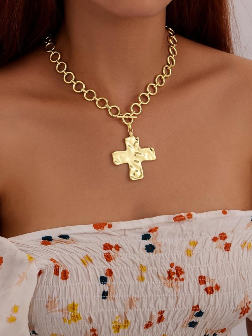 Mothers Day Gifts for Mom Cross Necklace for Women Girls, Dainty 14K Gold Silver - Picture 4 of 7
